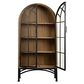 Nest Home Collections Victoria China Cabinet in Antique Natural and Black, , large