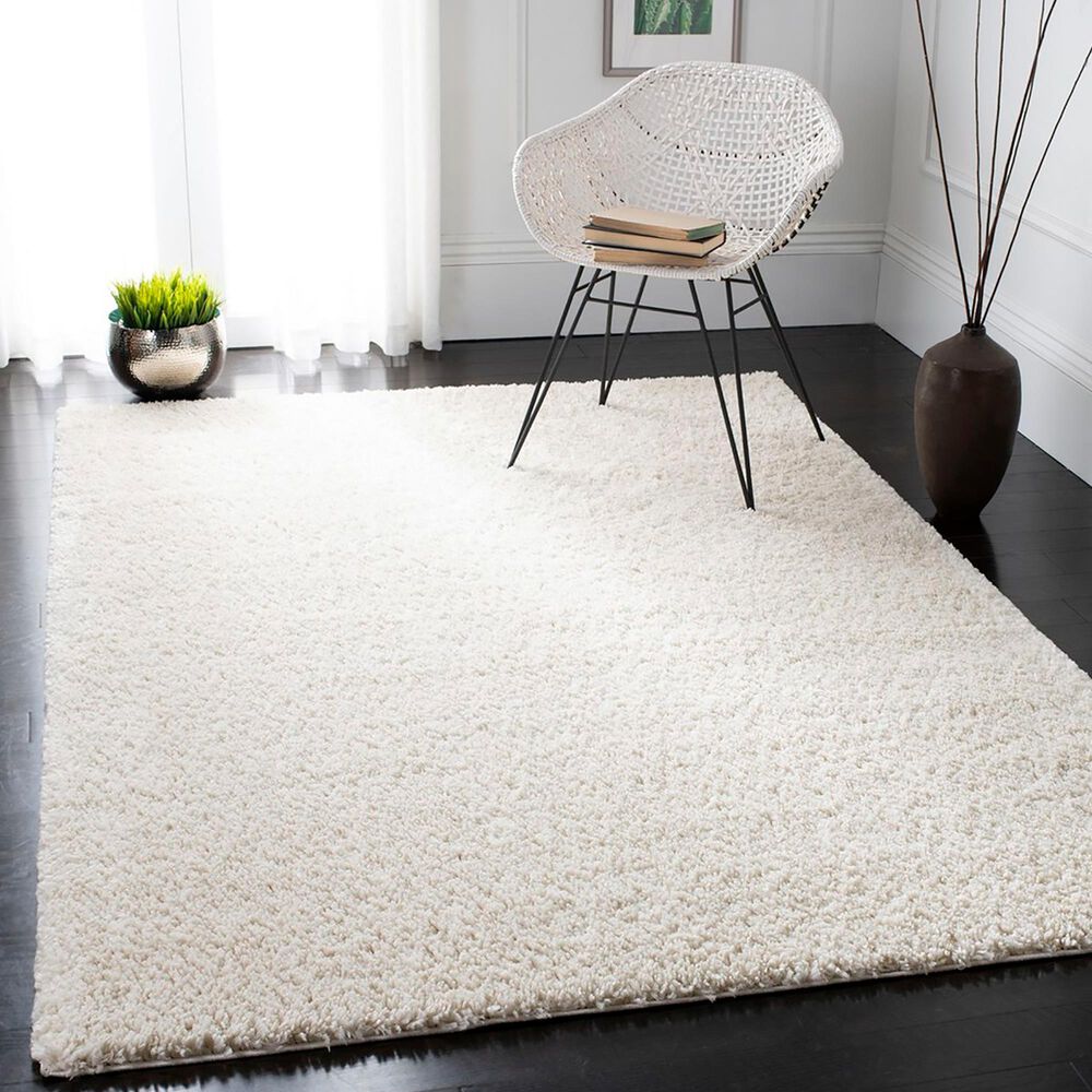 Safavieh August Shag AUG900C 10&#39; x 14&#39; Ivory Area Rug, , large