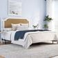 Richlands Furniture Melanie King Poster Panel Wood Bed in White, , large