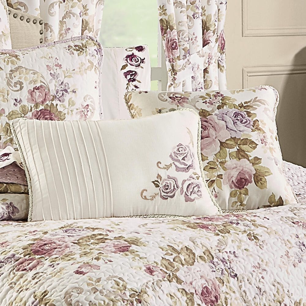 Royal Court Chambord 16&quot; Square Throw Pillow in Lavender, Rose, Taupe and Green, , large