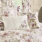 Royal Court Chambord 16" Square Throw Pillow in Lavender, Rose, Taupe and Green, , large