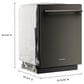 KitchenAid 24" Max Jets Third Rack Dishwasher with Top Control and ProDry System in Black Ore, , large