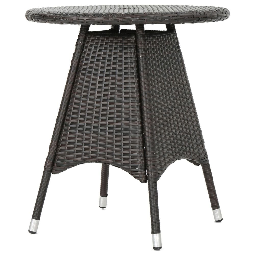 Hearth and Haven Corsica Patio Bistro Table in Brown, , large