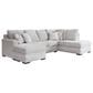 Ashley Gabyleigh 2-Piece Stationary Right Facing Sectional in Nickel, , large