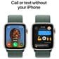 Apple Watch SE GPS + Cellular 44mm Starlight Aluminum Case with Lake Green Sport Loop, , large