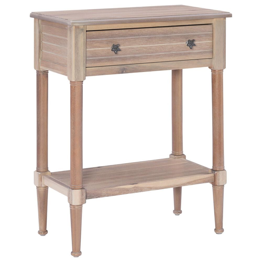 Linon Home Decor Seaboard Accent Table in Natural, , large