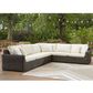 Ashley Kimora 4-Piece Outdoor Sectional in Beige, , large