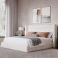 Urban Home Formosa Frank Queen Upholstered Bed Ivory, , large
