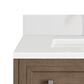 James Martin Vanities Chicago 30" Single Bathroom Vanity in Whitewashed Walnut with Single Hole 3 cm White Zeus Quartz Top and Rectangular Sink, , large