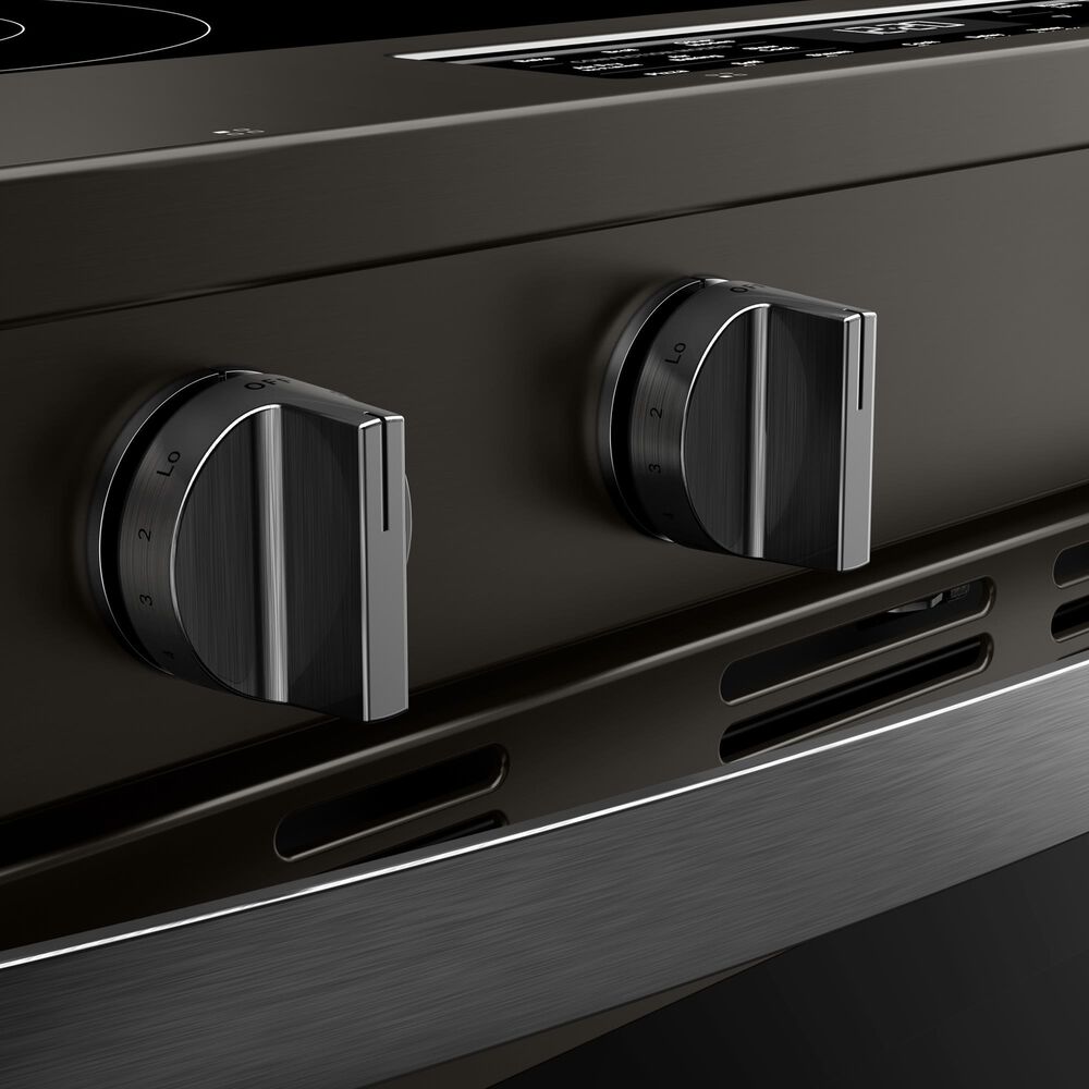 Whirlpool 30" Smart Electric Range with Air Cooking Technology in Black Stainless, , large