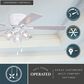 Vaxcel Brayton 52" LED Ceiling Fan in White, , large