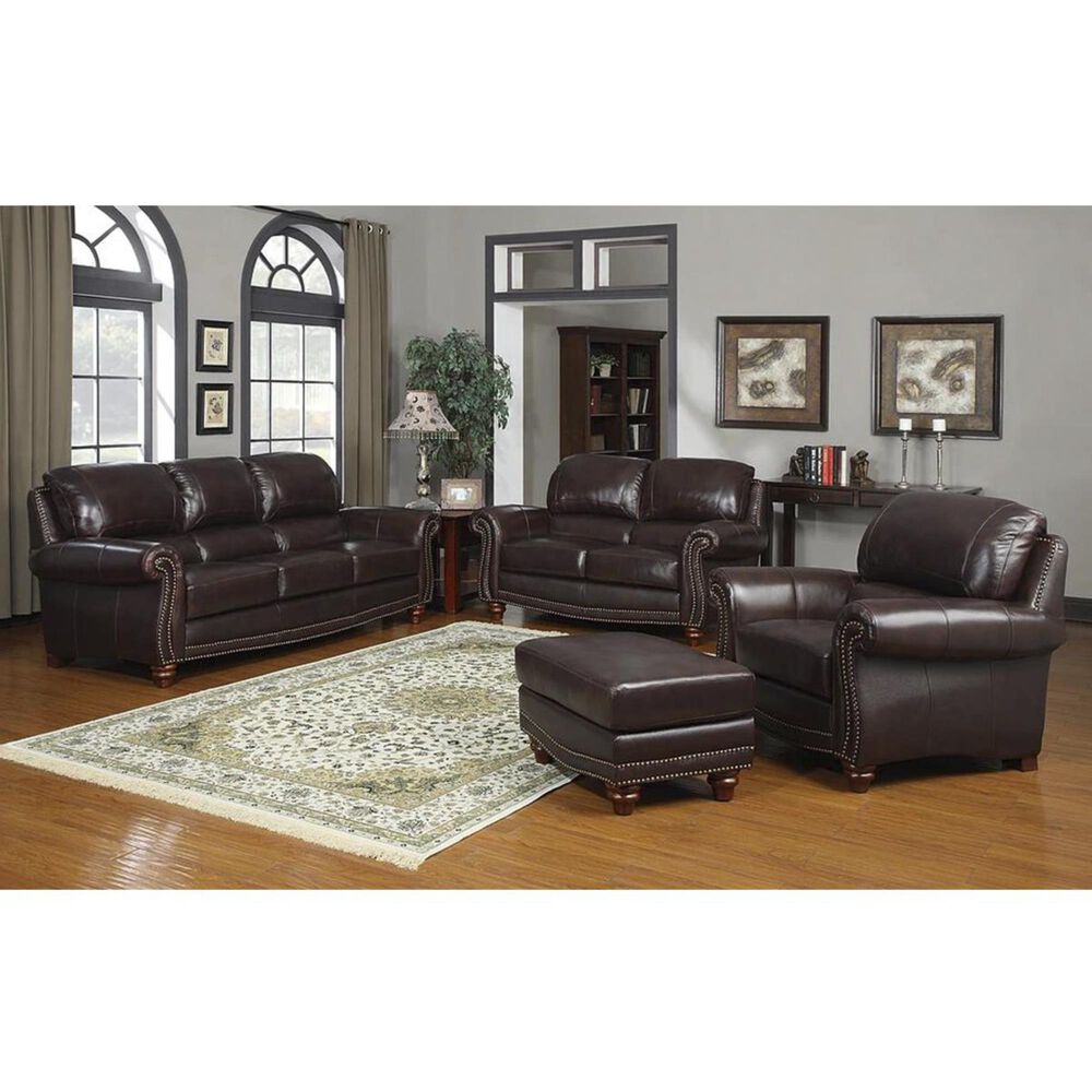 Nineteen37 James 4-Piece Living Room Set in Tobacco, , large