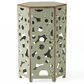 Hearth and Haven Selva 2-Piece Outdoor Hexagon Metal Side Table Set in Antique Green, , large