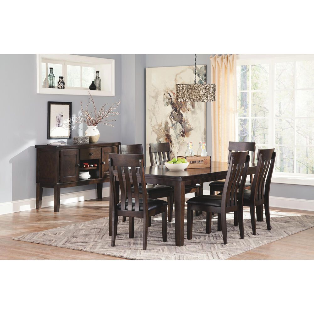 Ashley Haddigan Rectangular Dining Room Extension Table in Dark Brown, , large