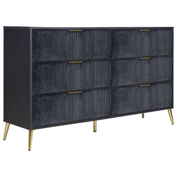 New Heritage Kailani 6-Drawer Dresser in Black, , large
