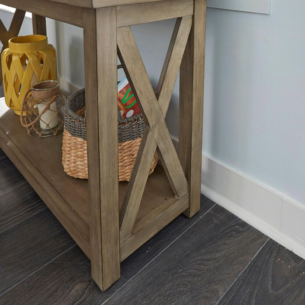 Homestyles Mountain Lodge Console Table in Gray, , large