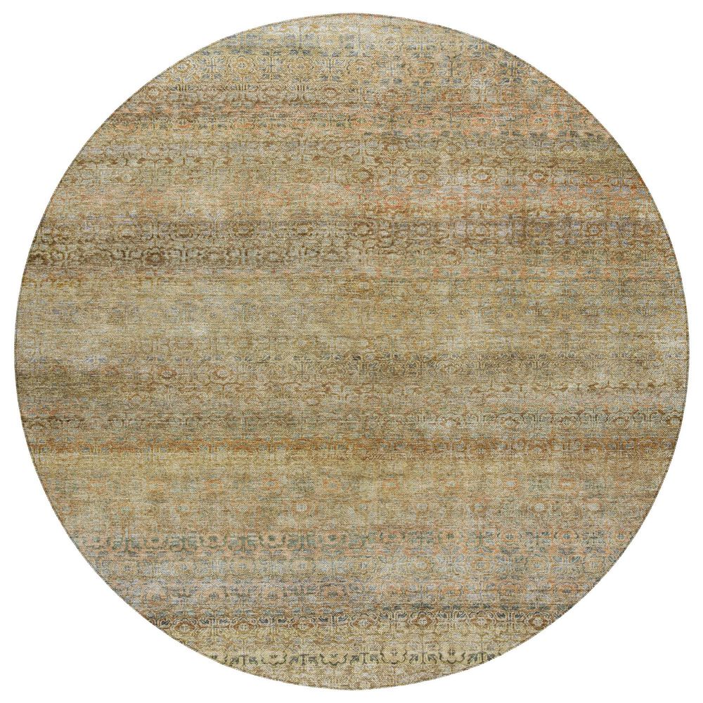 Dalyn Rug Company Burano BU12 8" Round Wheat Indoor/Outdoor Area Rug, , large