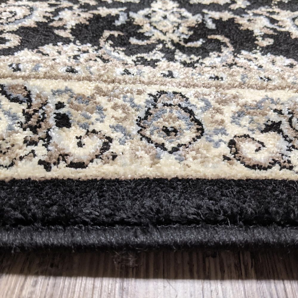 Radici USA Alba Black 3'3" x 4'11" Area Rug, , large