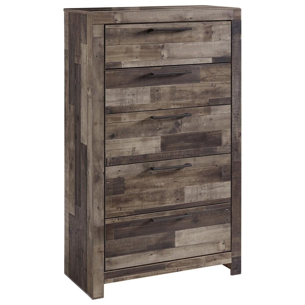 Ashley Derekson 5 Piece Full Panel Bedroom Set in Gray, , large