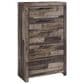 Ashley Derekson 5 Piece Full Panel Bedroom Set in Gray, , large