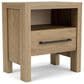 Shannon Hills Davie 1-Drawer Nightstand in Pale Oak, , large