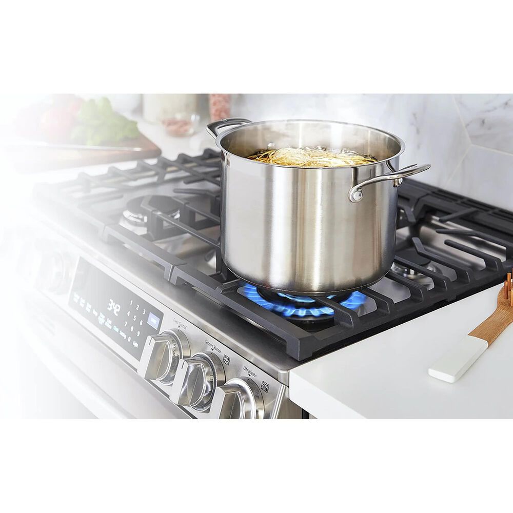 LG 6.3 Cu. Ft. Convection InstaView Dual Fuel Slide-In Range in Print Proof Stainless Steel, , large