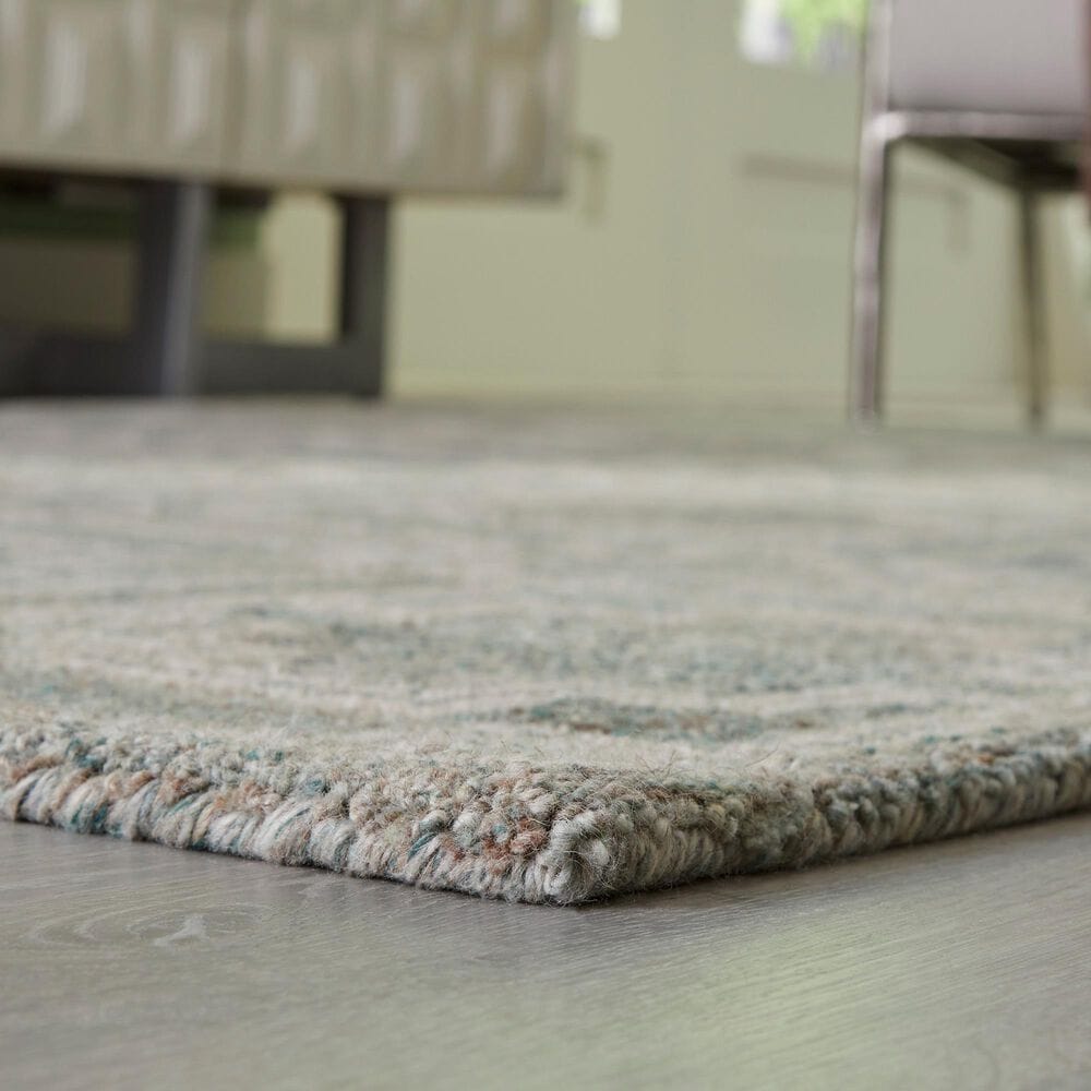 Ashley Jossland 8&#39; x 10&#39; Green and Ivory Area Rug, , large