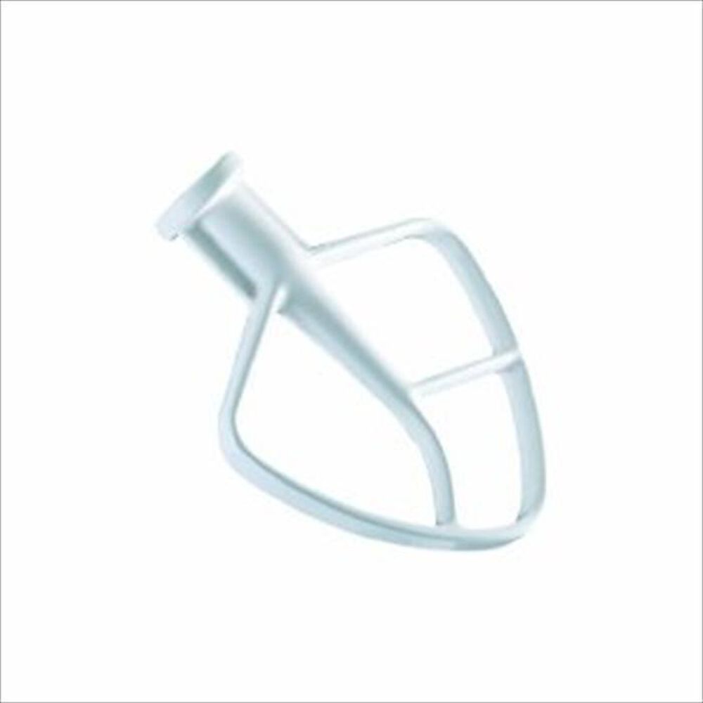 KitchenAid 5 Quart Tilt Flat Coated Beater in White, , large