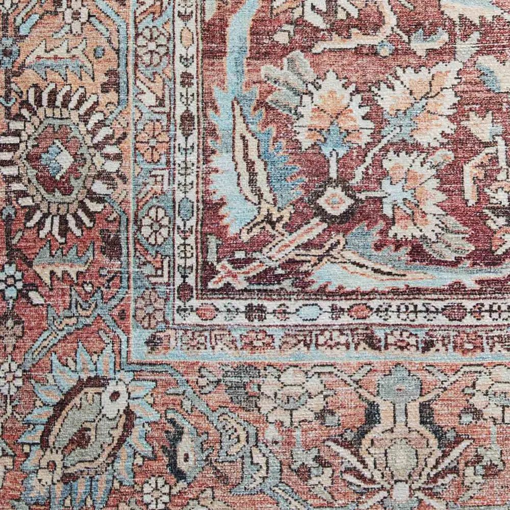 Loloi II Wynter WYN-05 2&#39;6&quot; x 9&#39;6&quot; Tomato/Teal Runner, , large