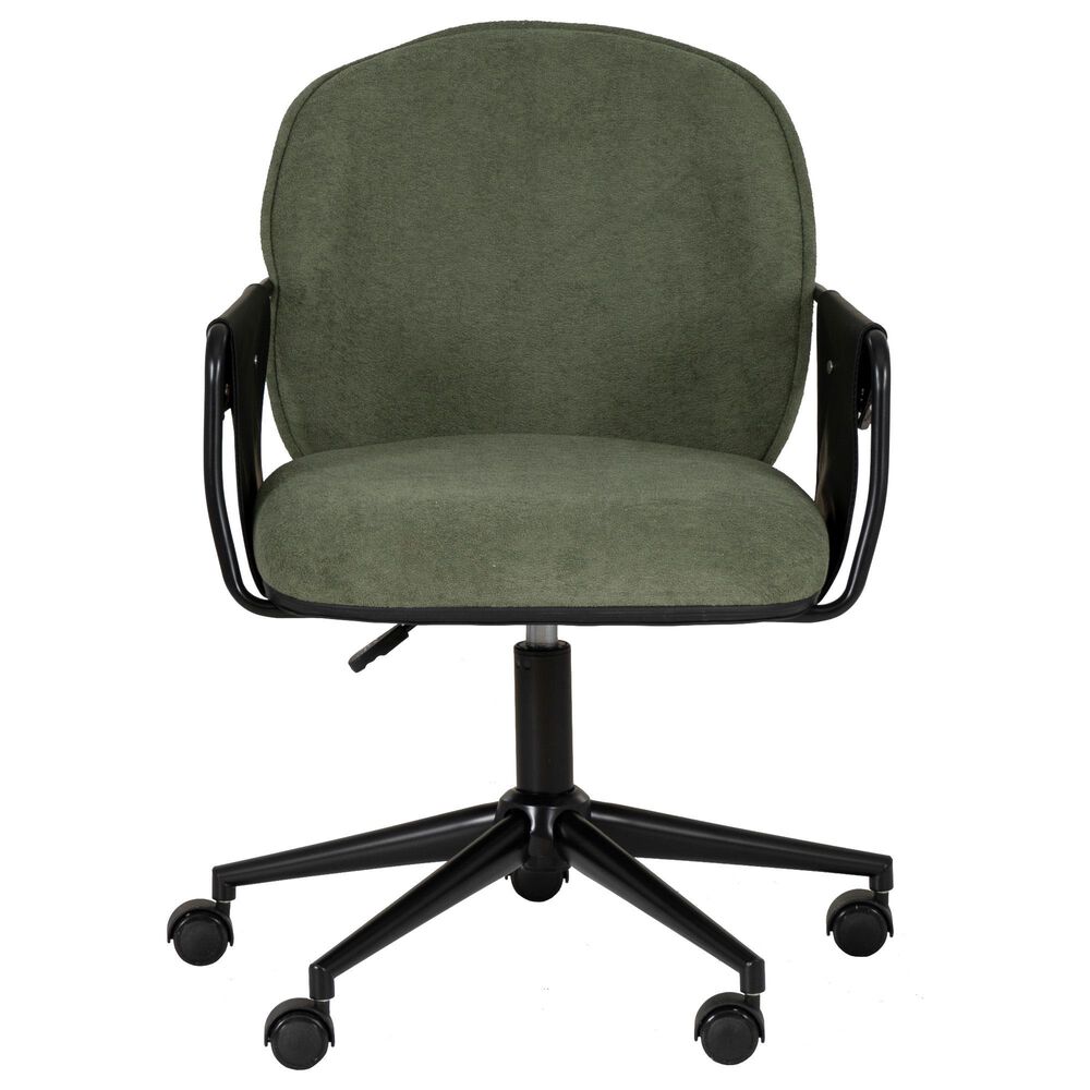 Linon Home Decor Karri Office Chair in Olive Green, , large