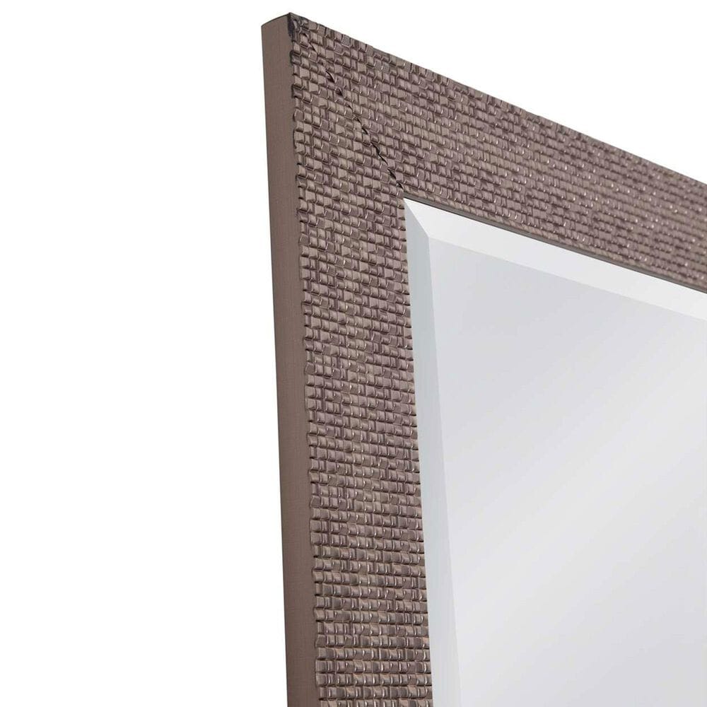 Bassett Mirror Company Juniper Floor Mirror in Silver, , large