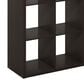 HOMLUX 8-Cube Reversible Open Back Bookshelf in Dark Oak, , large