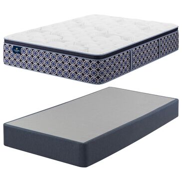 Serta Perfect Sleeper Select Leawood Plush Pillow Top Twin XL Mattress with Low Profile Box Spring, , large