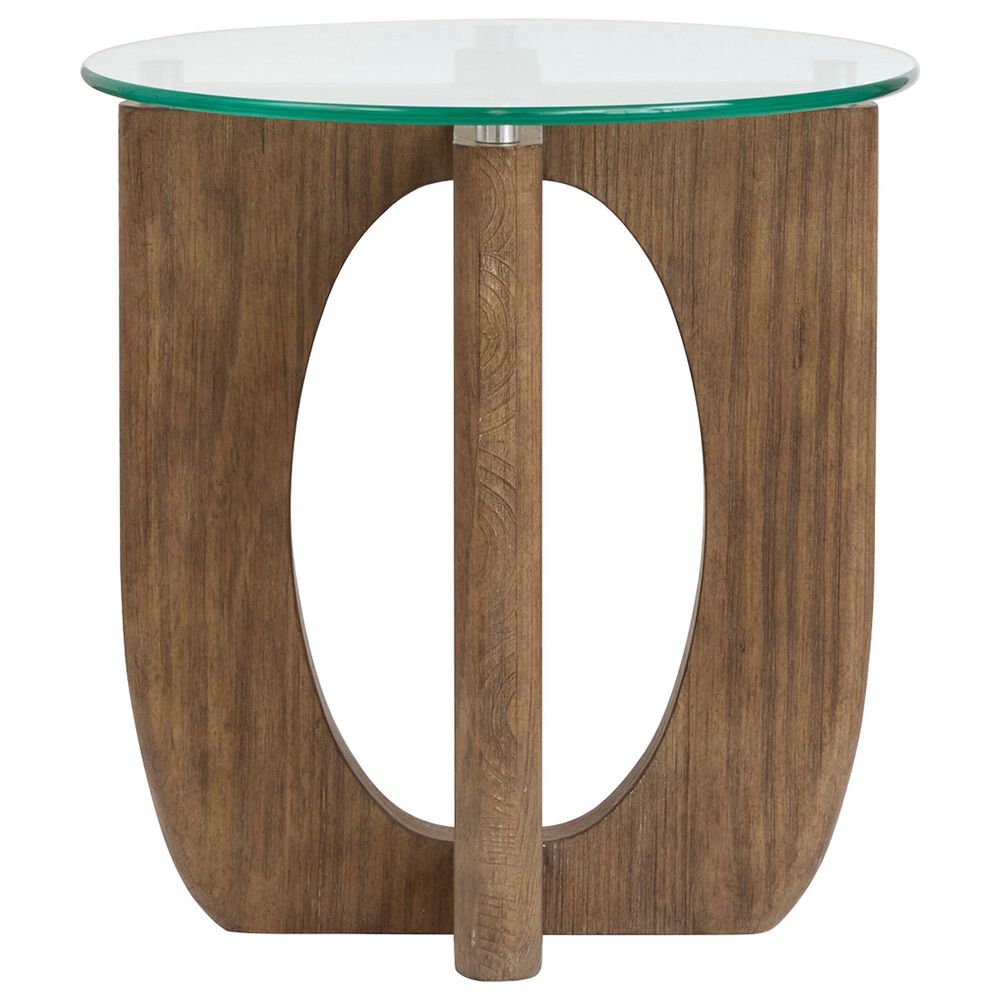 Nicolette Home Lainey End Table in Almond and Clear, , large