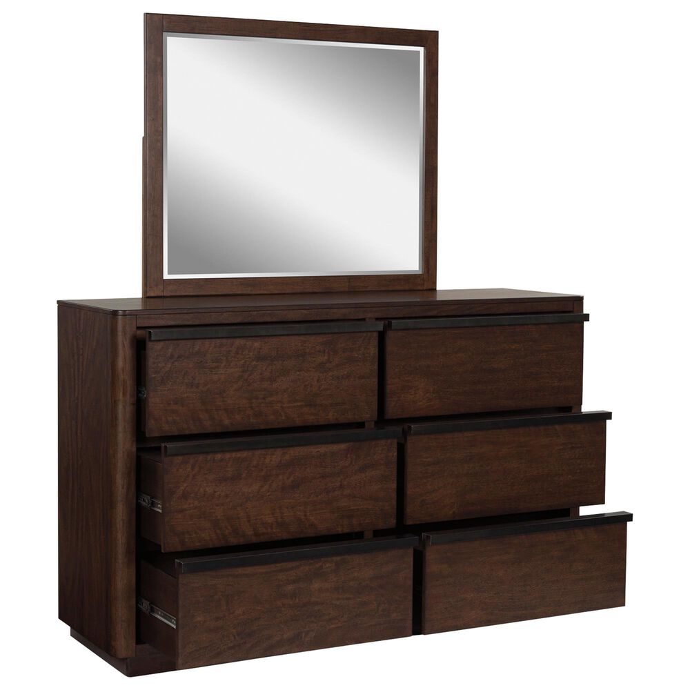 Millenium Dilenno 6-Drawer Dresser and Mirror in Dark Brown, , large