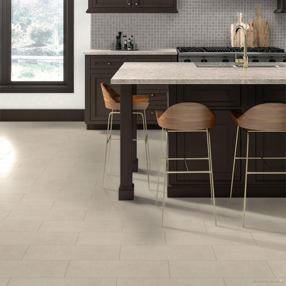 Dal-Tile Haut Monde Nobility White 12&quot; x 24&quot; Polished Porcelain Tile, , large
