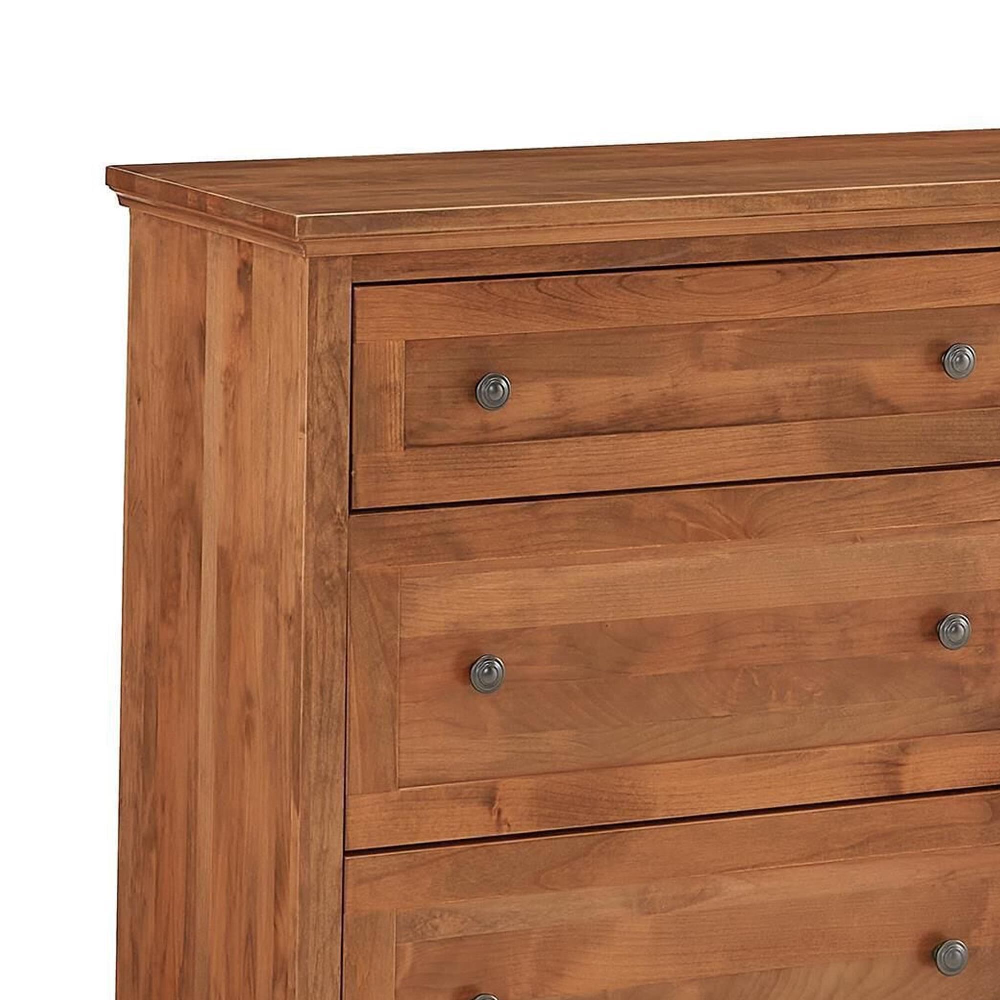 Archbold Furniture Emmerson 6-Drawer Dresser in Golden Pecan