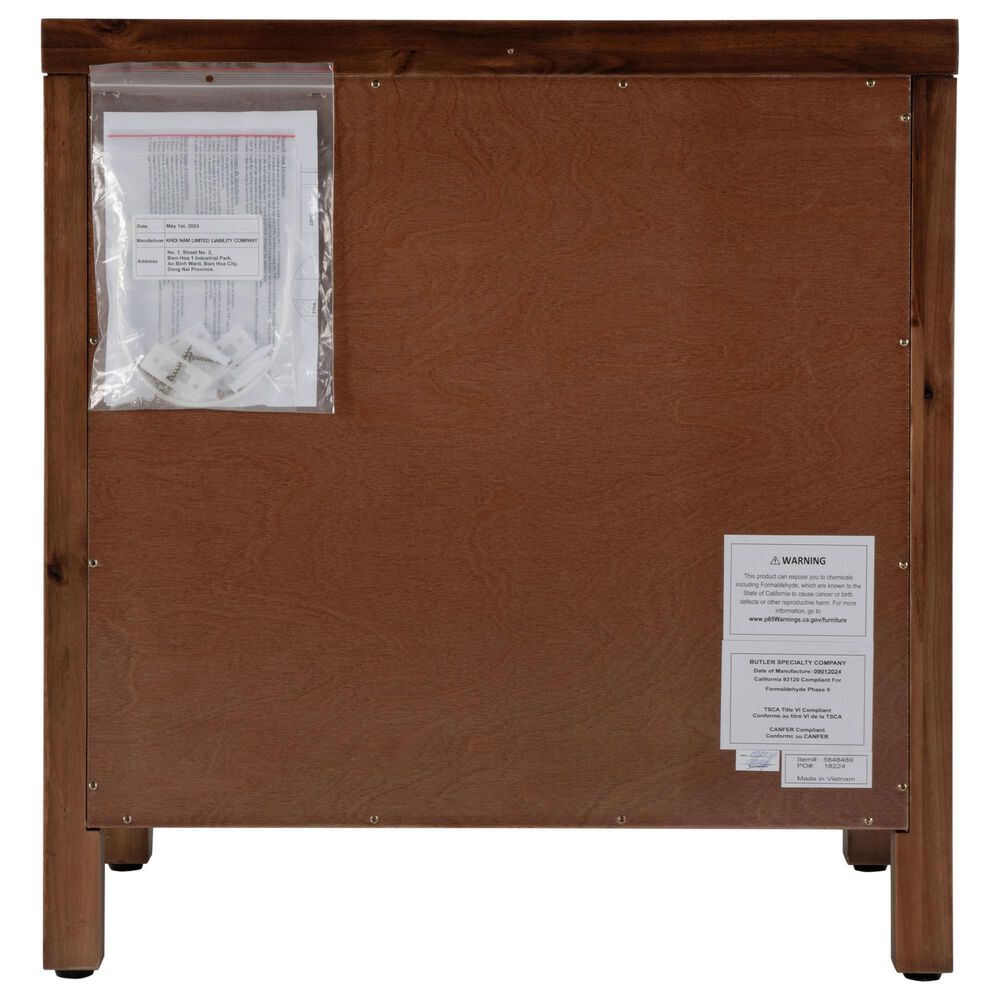 Butler Specialty Company Nora 3 Drawer Nightstand in Walnut Brown, , large