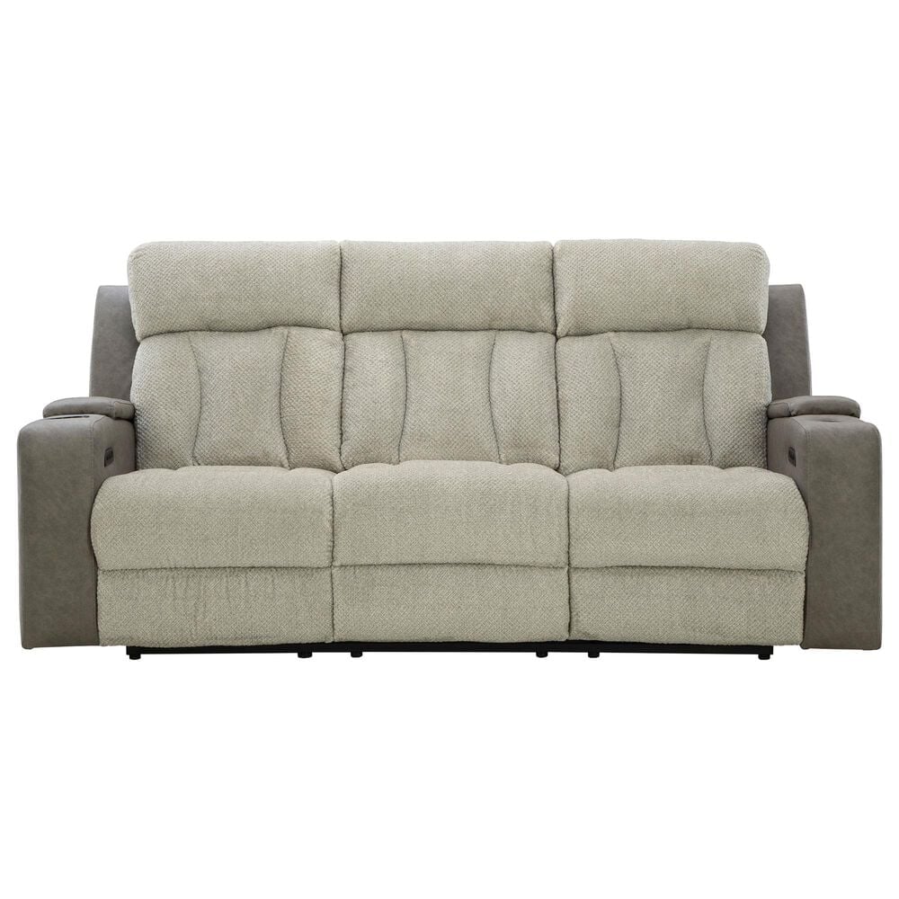 Ashley WhipLash Power Reclining Sofa in Sisal, , large