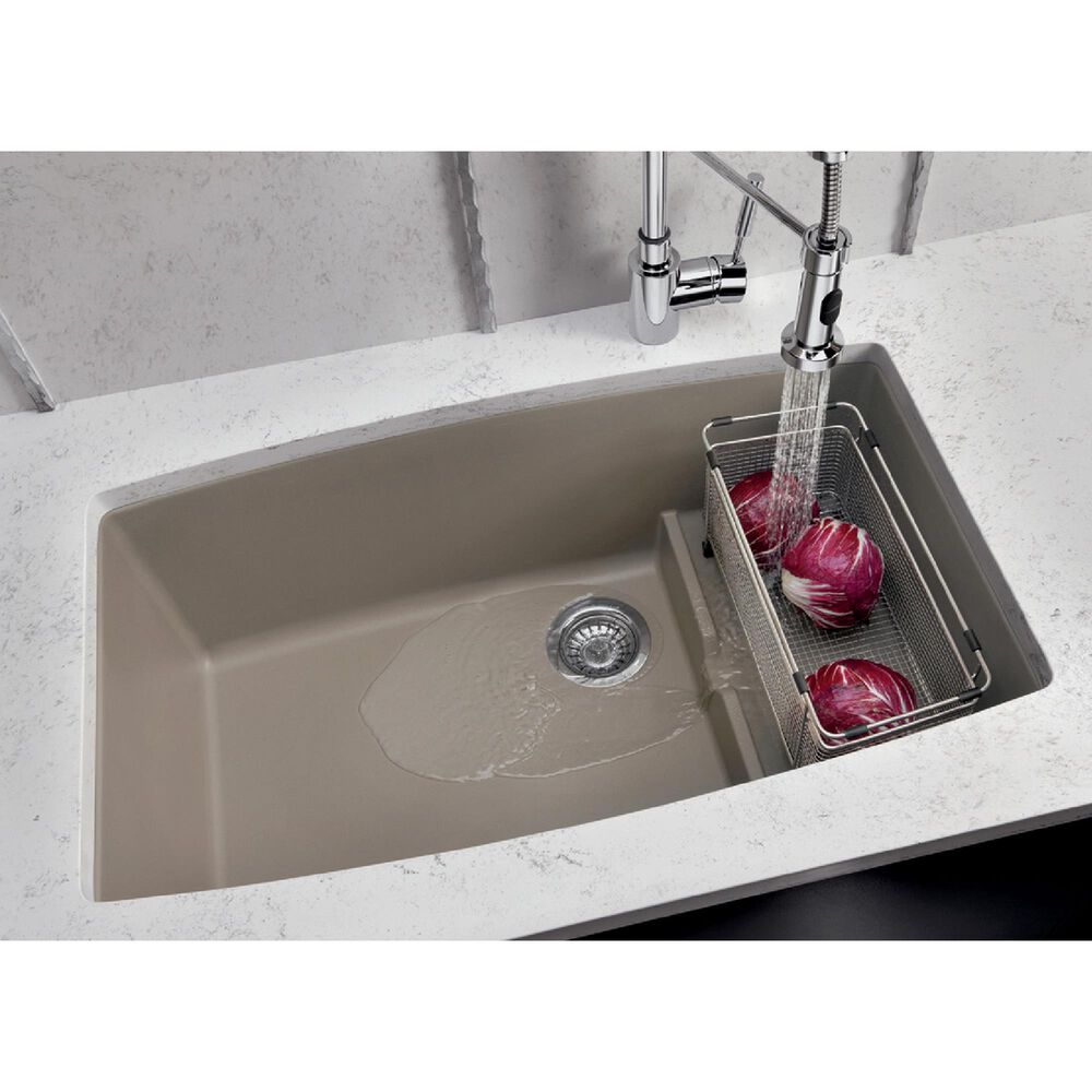 Blanco Performa 32&quot; Cascade Kitchen Sink with Colander in Truffle, , large