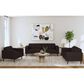 Mayberry Hill Destiny Stationary Sofa and Loveseat Set in Pebble Brown, , large