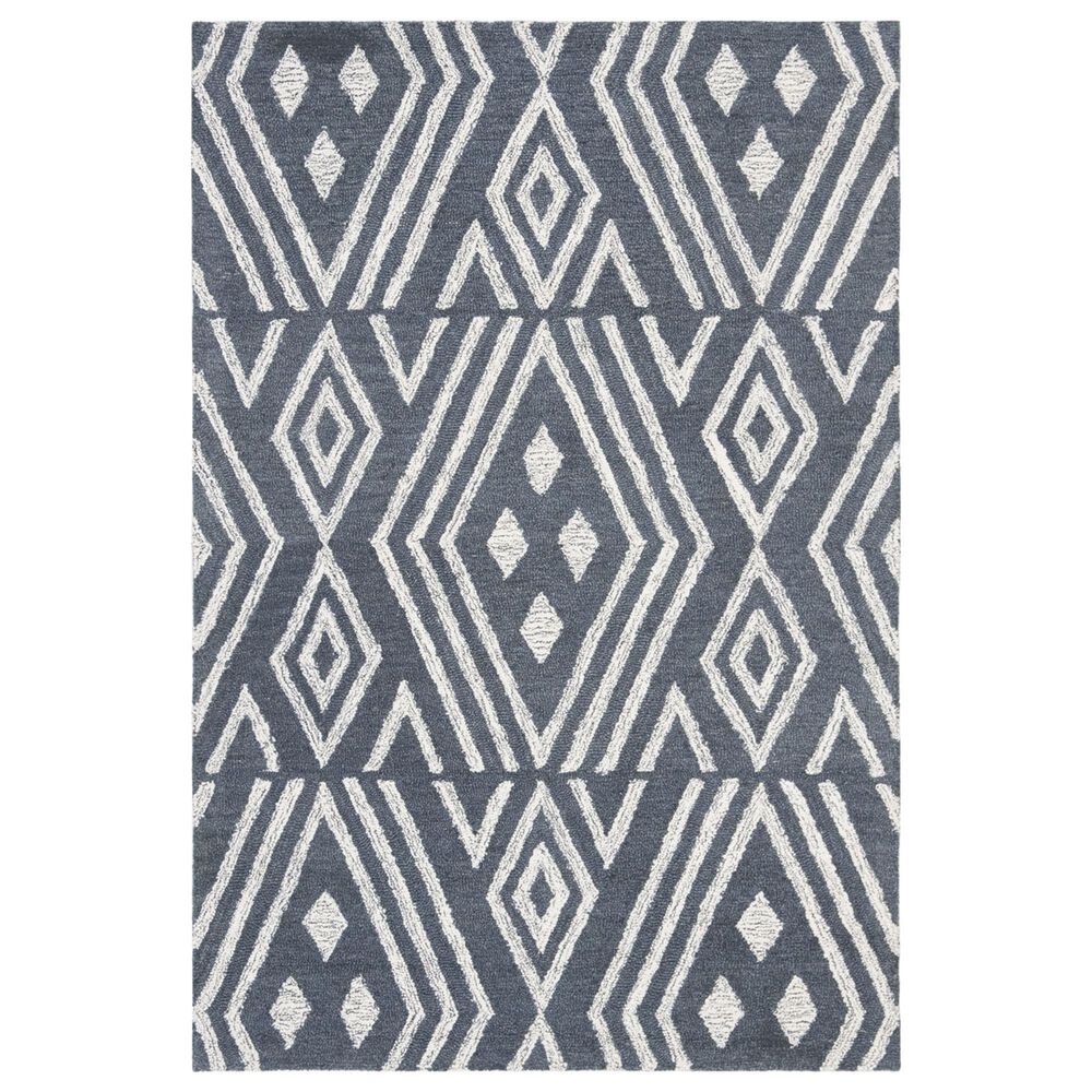Safavieh Micro-Loop 4" x 6" Navy and Blue Area Rug, , large