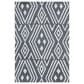 Safavieh Micro-Loop 4" x 6" Navy and Blue Area Rug, , large