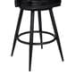 Blue River Amador 30" Barstool with Vintage Black Cushion in Black Powder Coated, , large