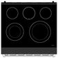Thor Kitchen Gordon Ramsay 4.6 Cu. Ft. Professional Freestanding Electric Range with Stainless Steel Handle Kit in Black, , large