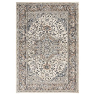 Nourison Quarry 6" x 9" Ivory and Grey Area Rug, , large