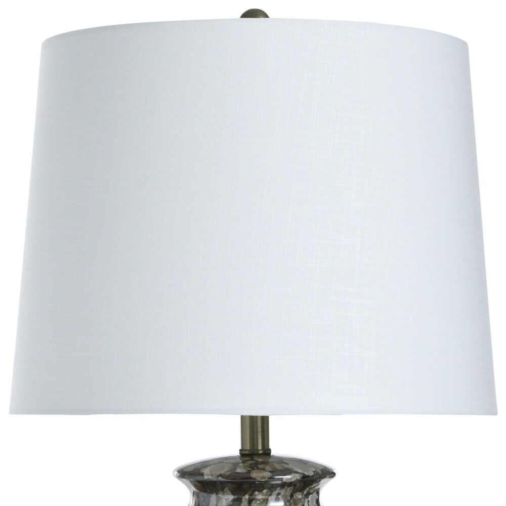 Flair Industries 31.5&quot; Reactive Glaze Table Lamp in Speckled Brown, , large
