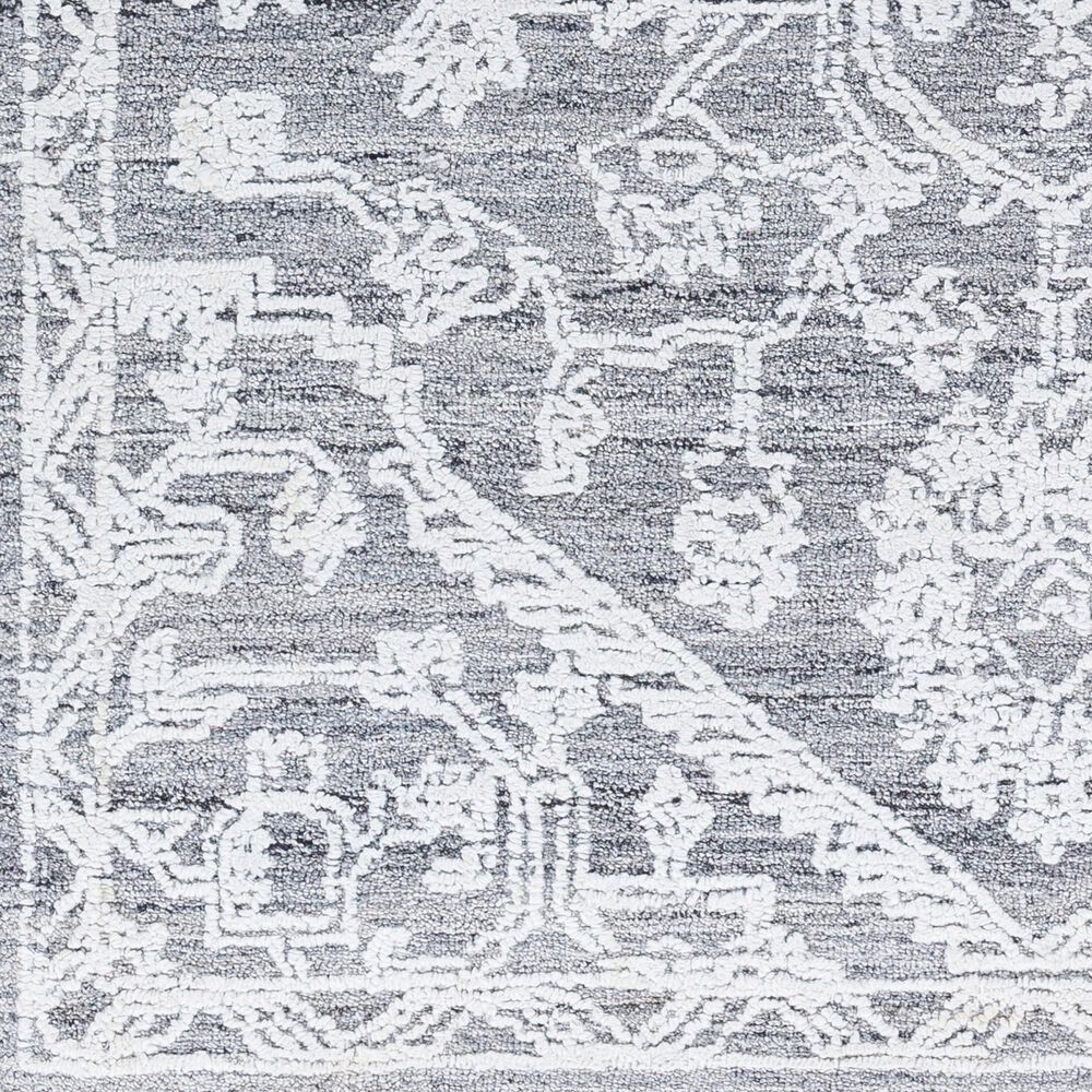 Surya Piazza PZZ-2303 2&#39; x 3&#39; White, Charcoal, Black, Light Grey Area Rug, , large