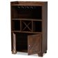Baxton Studio Carrie Wine Storage Cabinet in Walnut, , large
