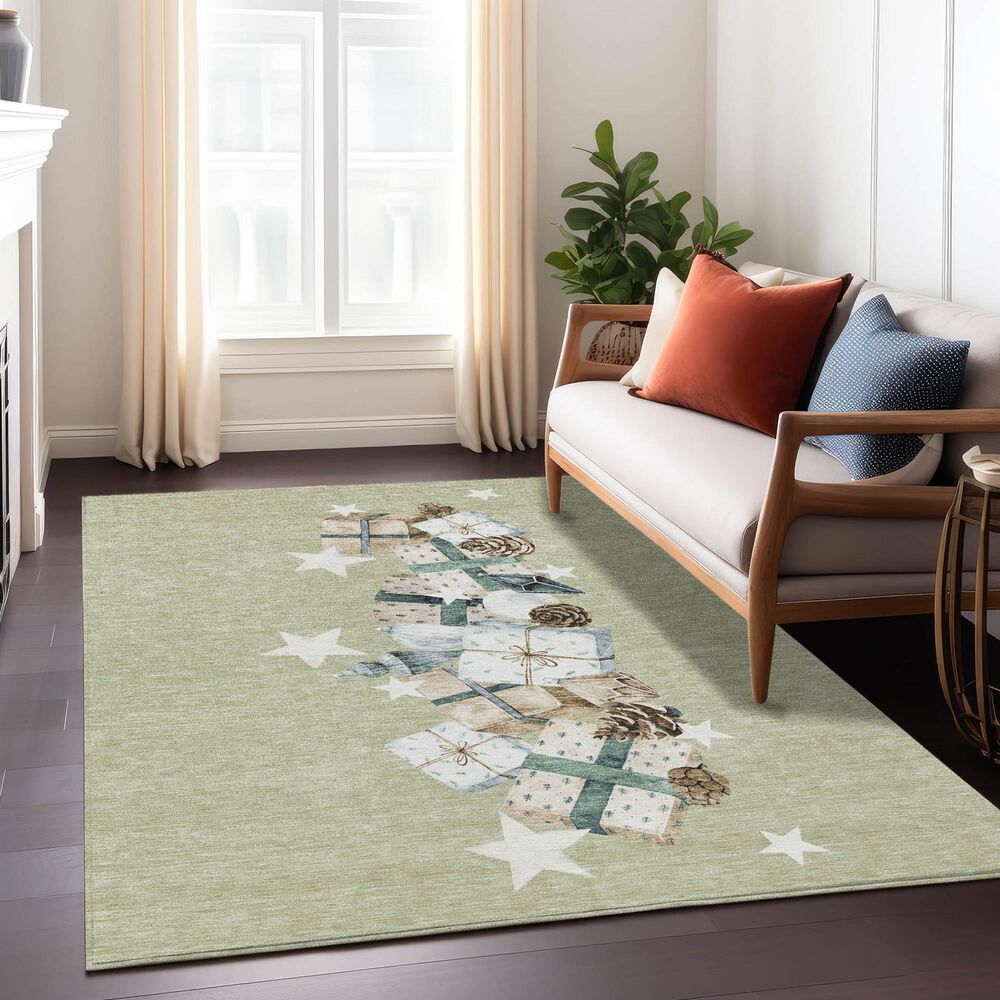 Dalyn Rug Company Wonderland WN33 5&#39; x 7&#39;6&quot; Aloe Indoor/Outdoor Area Rug, , large